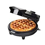 Sensiohome Tarafından Global Gurme Görüntüsü American Waffle Maker Demir Makinesi 700W I Electric I Stainless Çelik Kalıp I Yapışmaz Kaplama I Tarifler I Derin Pişirme Tabakları I Ayarlanabilir Sıcaklık Kontrolü - Siyah