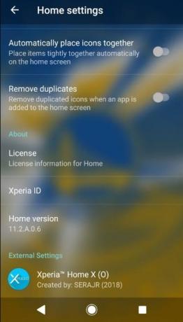 pas Sony Xperia Home Launcher aan