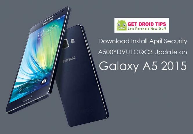 Laadige alla Galaxy A5 2015 jaoks installige aprilli turvalisus koos versiooniga A500YDVU1CQC3