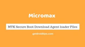 Atsisiųsti „Micromax MTK Secure Boot“ Atsisiųsti „Agent“ krautuvo failus [MTK DA]