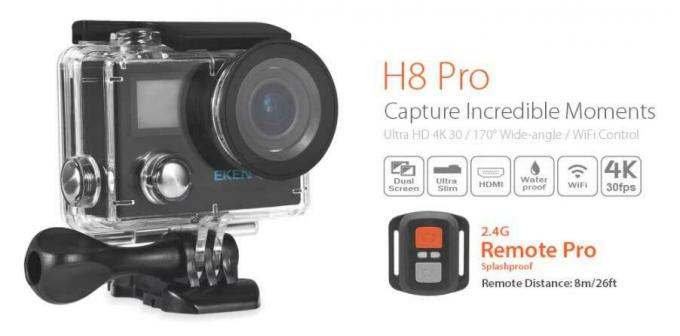 Gearbest tilbud på EKEN H8 Pro Wi-Fi 4K Ultra HD Actionkamera