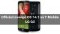 قم بتنزيل وتثبيت Official Lineage OS 14.1 على T-Mobile LG G2 (d801)