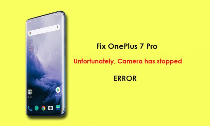 OnePlus 7 Pro nasıl düzeltilir, Ne yazık ki, Kamera hatayı durdurdu