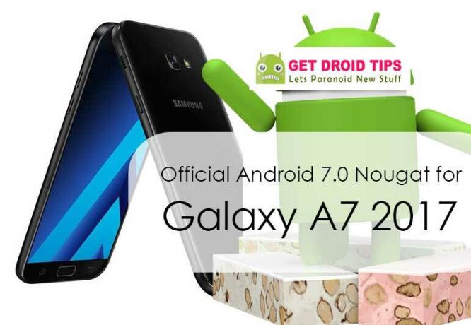 Laadige alla Install A720SKSU1AQF8 Android 7.0 Nougat Galaxy A7 2017 jaoks