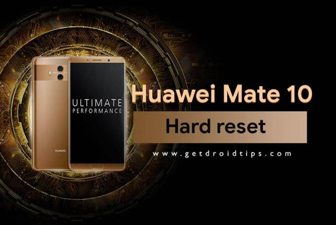 Kuinka tehdä kova nollaus Huawei Mate 10: lle