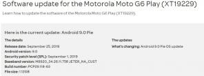 AT&T Moto G6 Play riceve ora l'aggiornamento ad Android 9.0 Pie