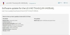 AT&T LG V40 ThinQ Android 9.0 Pie -päivitys: V405UA20D