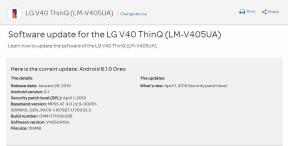 AT & T LG V40 ThinQ Android 9.0 Pie opdatering: V405UA20D