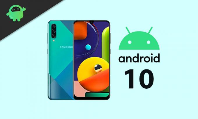 Ažuriranje Galaxy A50S Android 10 Stable One UI 2.0