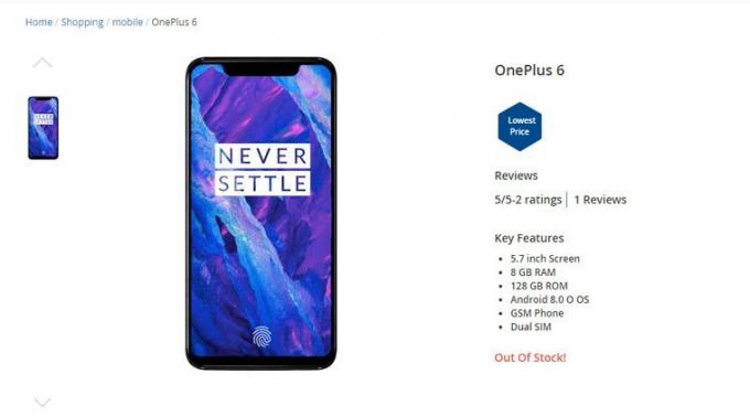 OnePlus 6 apareció en la página de ofertas de HDFC Bank Smartbuy antes del lanzamiento 2