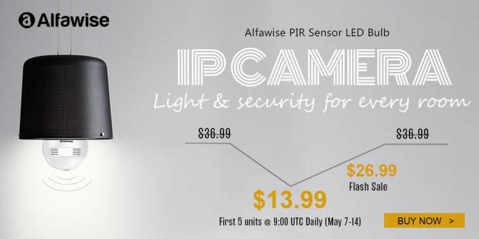AlfaWise PIR -anturin LED-lamppu