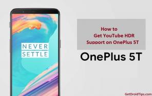 A YouTube HDR támogatásának megszerzése a OnePlus 5T-n