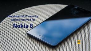 تم استلام التحديث الأمني ​​لشهر ديسمبر 2017 لهاتف Nokia 8