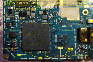 Lenovo K8 Note ISP EMMC PinOUT