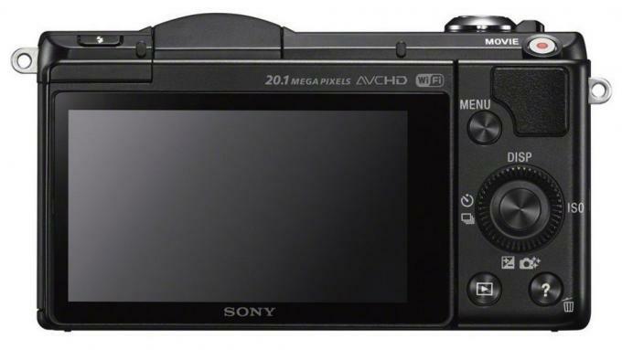 Sony Alpha A5000 takaisin