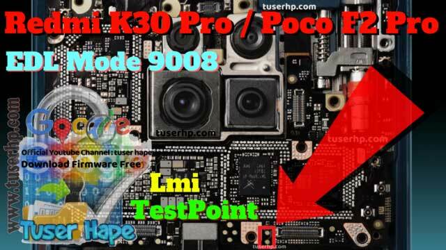 Poco F2 Pro ISP EMMC PinOUT | Punct de testare | Reporniți la modul EDL 9008