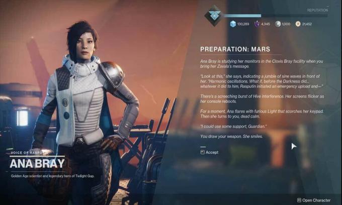Éxodo: misión de preparación y recompensas - Destiny 2
