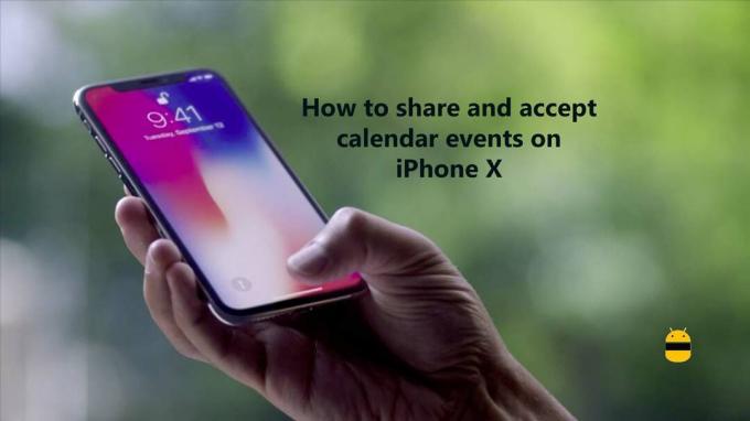 كيفية مشاركة وقبول أحداث التقويم على iPhone X