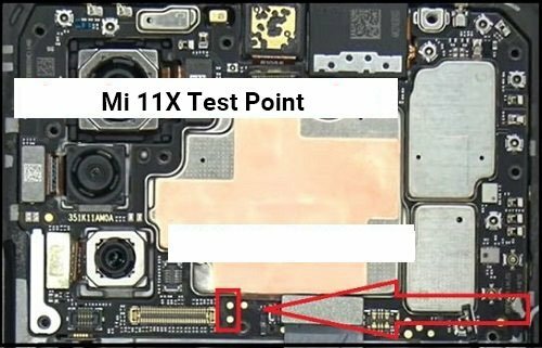 Punct de testare Xiaomi Mi 11X și 11X Pro | Modul EDL | ISP EMMC PinOUT
