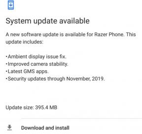Razer Phone prejme varnost novembra 2019 s popravki napak