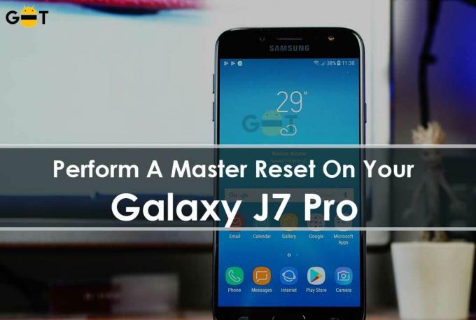 Cum să efectuați o resetare master pe Galaxy J7 Pro