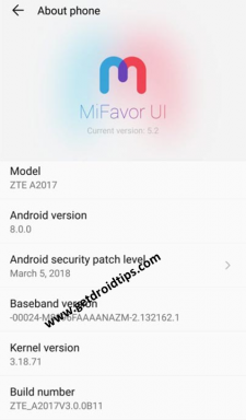 הורד והתקן את ZTE_A2017V3.0.0B11 קושחת אוראו עבור ZTE Axon 7