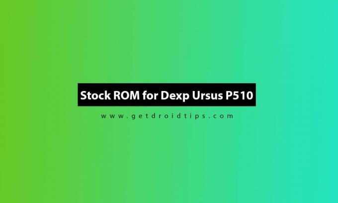 Comment installer Stock ROM sur Dexp Ursus P510 (Guide du micrologiciel)