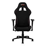 Bilde av GT OMEGA PRO Racing Fabric Gaming Chair med korsryggstøtte - Pustende og ergonomisk kontorstol med 4D justerbar armlener og hvilestol - Esport Seat for Ultimate Gaming Experience - Black