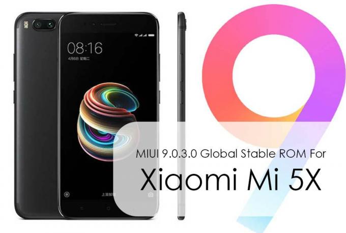 Töltse le a MIUI 9.0.3.0 globális stabil ROM telepítését a Xiaomi Mi 5X-hez