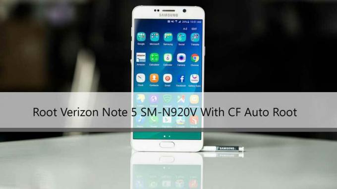 Comment rooter Verizon Galaxy Note 5 avec CF Auto Root Running 7.0 Nougat (N920V)
