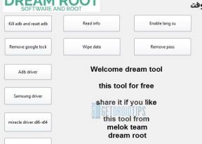 Scarica Dream Tool v4.0 per eseguire il flashing o bypassare FRP qualsiasi dispositivo Mediatek Powered