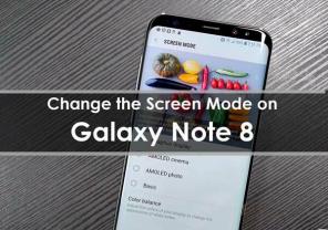 Как да промените режима на екрана на Galaxy Note 8