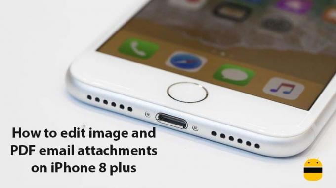 IPhone 8 प्लस पर छवि और पीडीएफ ईमेल संलग्नक कैसे संपादित करें