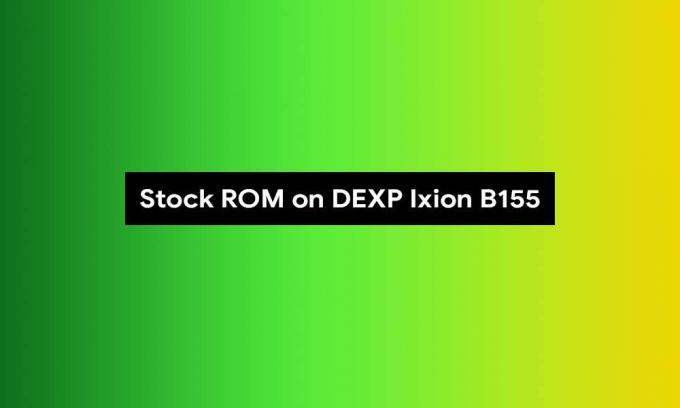 Kako instalirati firmware za dionice na DEXP Ixion B155 [Unbrick, povratak na Stock ROM]