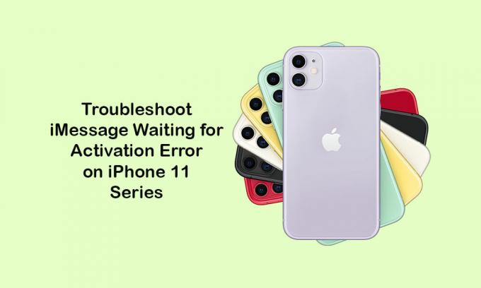 Aktivointivirheen odottamisen iMessage-vianmääritys iPhonessa 11, 11 Pro ja 11 Pro Max