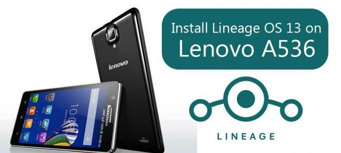 Lineage OS 13: n asentaminen Lenovo A536: een