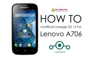 Sådan installeres uofficiel Lineage OS 13 til Lenovo A706