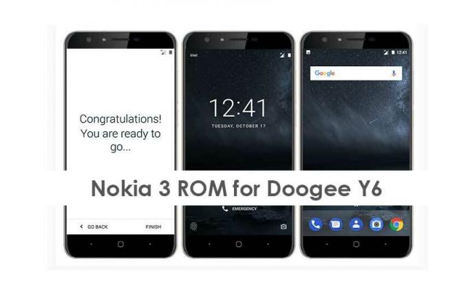 Nokia 3 ROM Doogee Y6 jaoks