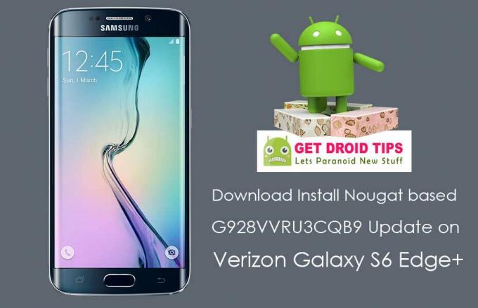 Lejupielādējiet Verizon Galaxy S6 Edge Plus instalāciju G928VVRU3CQB9 Nougat