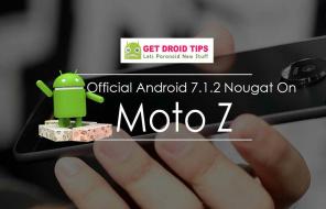 Prenos Namesti uradni Android 7.1.2 Nougat On Moto Z (ROM po meri, AOKP)