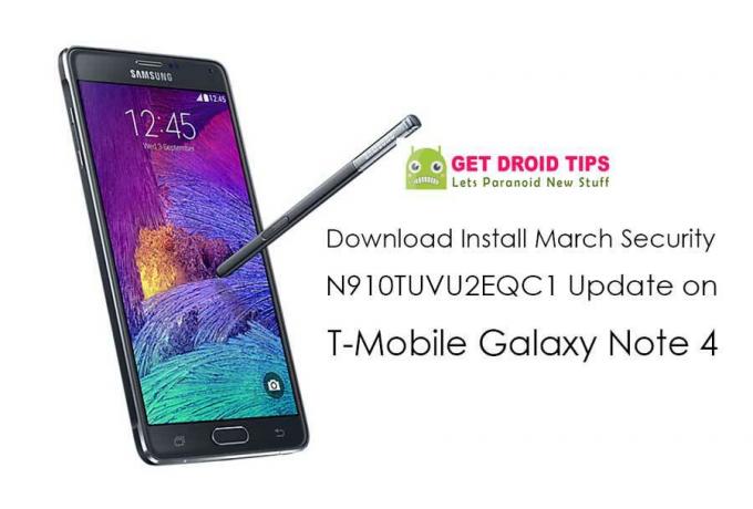 Scarica Installa T-Mobile Galaxy Note 4 con N910TUVU2EQC1 March Security