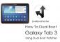 Kaip dvigubai paleisti „Galaxy Tab 3 10.1 / 8.0“ naudojant dvigubą įkrovos pataisiklį