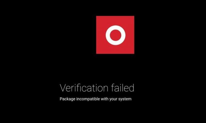 Грешка при неуспешна проверка на OnePlus