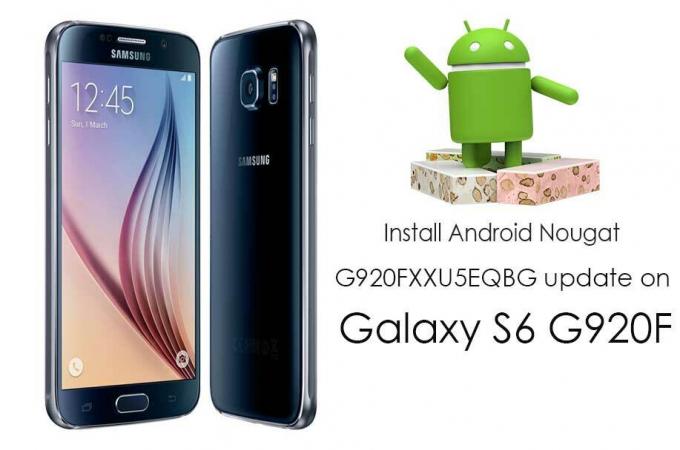 Установите обновление Android Nougat G920FXXU5EQBG на Galaxy S6 G920F