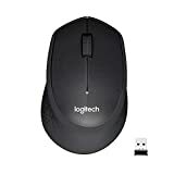 Image de la souris sans fil Logitech M330 Silent Plus, 2,4 GHz avec récepteur USB Nano, suivi optique 1000 DPI, 3 boutons, batterie de 24 mois, PC / Mac / ordinateur portable / Chromebook - noir