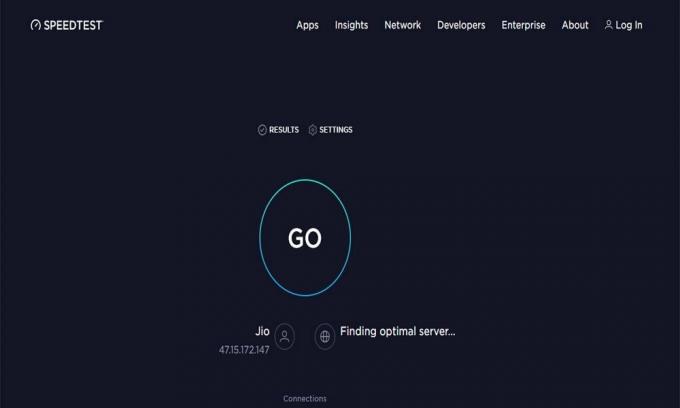 sjekk internettforbindelse hastighet