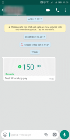 WhatsApp Betalinger Beta