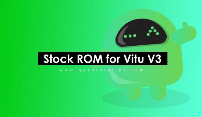 Stock ROMi installimine Vitu V3-le [püsivara Flash-fail]