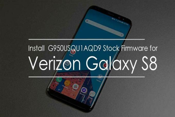 Verizon Galaxy S8 (USA) के लिए G950USQU1AQD9 फ़र्मवेयर स्थापित करें