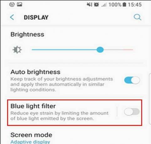 [كيف] تشغيل مرشح الضوء الأزرق على Galaxy Note 8